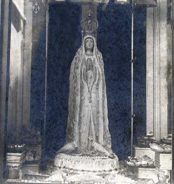 Virgen de F&aacute;tima de mazap&aacute;n